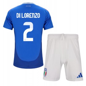 Italien Giovanni Di Lorenzo #2 Heimtrikot EM 2024 Kurzarm (+ kurze hosen)